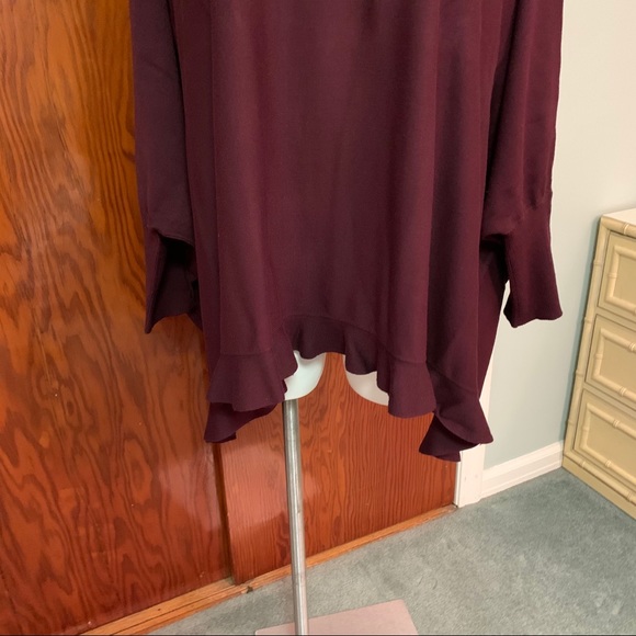 ALFANI Turtleneck Ruffle Poncho Style Sweater - Picture 4 of 14